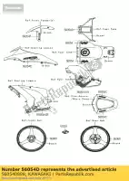 560540898, Kawasaki, segno, coperchio del serbatoio, zx-10r zx1000j kawasaki zx 1000 2012, Nuovo