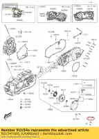 92154Y066, Kawasaki, parafuso, flange, 6x25 sc300aef kawasaki ninja ex krt edition b j  special a se sc125 abs j300 j125 brute force 300 kfx50 kfx90 kvf300 kaf700 mule promx 125 50 90 700 , Novo