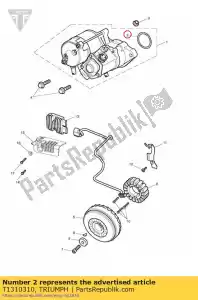 triumph T1310310 o ring - Onderkant