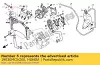 19030MCSG00, Honda, conjunto motor., r. ventilador honda st pan european  a st1300 st1300a 1300 , Nuevo