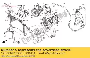 Honda 19030MCSG00 motor assy., r. ventilador - Lado inferior