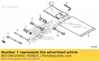 89219KGH900, Honda, Tas, gereedschap, 160mm honda anf innova  cbr rw r repsol rs rt cbr125r cbr125rs cbr125rw anf125 cbr125rt ww125ex2 ww125 cb500fa cbr500ra msx125 pcx150 c125a cbf300ra pcx150a z125ma monkey 125 500 150 300 , Nieuw