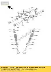 Qui puoi ordinare molla di ritegno-valvola z250-a3 da Kawasaki , con numero parte 120091001: