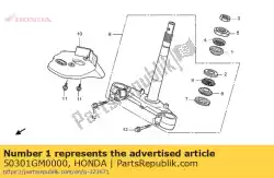 Aqui você pode pedir o corrida, bola de direção superior em Honda , com o número da peça 50301GM0000: