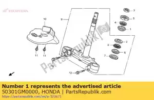 Honda 50301GM0000 corrida, bola de direção superior - Lado inferior