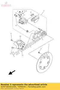 yamaha 5VKF580W1000 etrier de frein - image 9 de 9