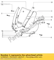 4296005, Piaggio Group, Pokrywa. r.h. gilera runner 50 125 180 200 1998, Nowy