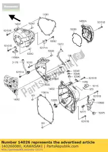 Kawasaki 140260080 ?a?cuch os?onowy - Dół