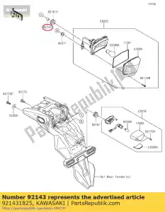 kawasaki 921431825 collar an130b8f - Bottom side