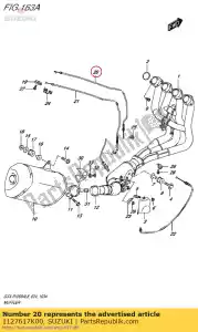 suzuki 1127617K00 câble, soupape d'échappement no.1 - La partie au fond