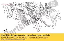 Here you can order the suroud,r*nh-1* from Honda, with part number 19030KE1000ZF: