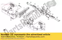 50643KBG000, Honda, bar, l. paso principal honda cb 250 1992 1994 1996 1997, Nuevo