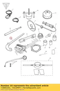 triumph T3880201 dynamo rotorbeugel - Onderkant