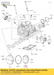 Here you can order the 01 plate,breather from Kawasaki, with part number 132722504: