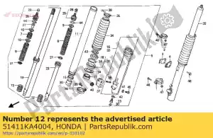 Honda 51411KA4004 primavera, fr.rebound - Lado inferior