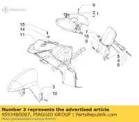 9593480087, Piaggio Group, Parafango     , Nuovo