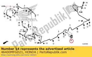 Honda 46400MFGD21 pcv assy - La partie au fond