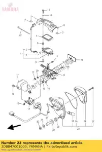 yamaha 3D8847001000 taillight assy - Bottom side