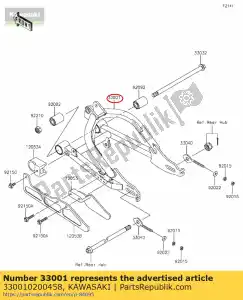 Kawasaki 330010200458 braccio-comp-swing, p.silver - Il fondo