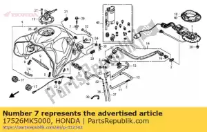 Honda 17526MK5000 collier, montage du réservoir de carburant - La partie au fond