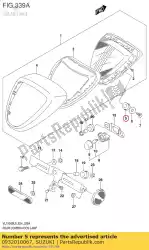 Here you can order the cushion,rear co from Suzuki, with part number 0932010067: