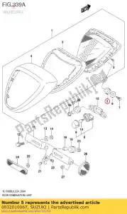 suzuki 0932010067 cushion,rear co - Bottom side