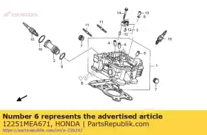 Honda 12251MEA671 uszczelka g?owicy cylindra - Dół