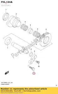 suzuki 0910306286 boulon, embrayage opr - La partie au fond