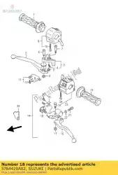 Ici, vous pouvez commander le ressort, régleur auprès de Suzuki , avec le numéro de pièce 5764420A02: