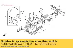 Honda 64100KWF900WA definir illust * type1 * - Lado inferior