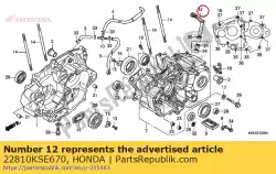 Here you can order the lever comp., clutch lifte from Honda, with part number 22810KSE670: