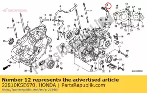 Honda 22810KSE670 lever comp., clutch lifte - Bottom side