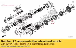 Qui puoi ordinare colletto, spline, 30x11 da Honda , con numero parte 23462MAT000: