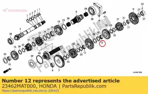 honda 23462MAT000 collar, spline, 30x11 - Bottom side