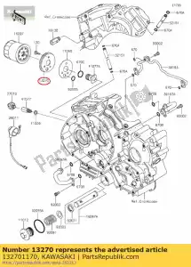 kawasaki 132701170 p?yta filtra oleju vn750-a10 - Dół