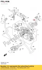 Suzuki 1368348G00 hose - Bottom side