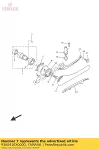 yamaha 9360410X0000 épingle, cheville - La partie au fond