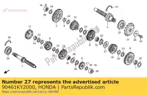 honda 90461KY2000 ring, spline, 25mm - Onderkant