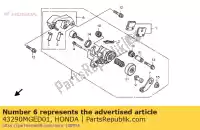 43290MGED01, Honda, staffa secondaria, freno di stazionamento honda vfr 1200 2010 2011 2012 2013, Nuovo