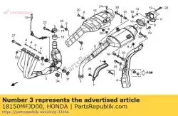 geen beschrijving beschikbaar op dit moment van Honda, met onderdeel nummer 18150MFJD00, bestel je hier online: