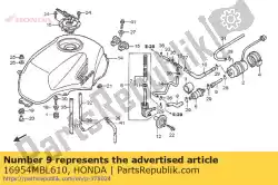Here you can order the tube b, fuel from Honda, with part number 16954MBL610: