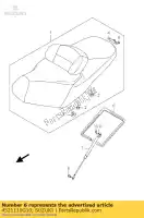 4521110G10, Suzuki, moulure, siège suzuki an 650 2005 2006 2007 2008 2009 2010 2011 2012, Nouveau