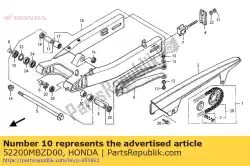 Ici, vous pouvez commander le bras oscillant auprès de Honda , avec le numéro de pièce 52200MBZD00: