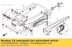 Honda 52200MBZD00 achterbrug - Onderkant