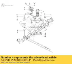 Qui puoi ordinare indicatore livello carburante da Piaggio Group , con numero parte 643298: