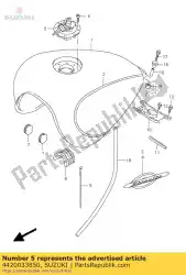 Ici, vous pouvez commander le ensemble de bouchon, réservoir auprès de Suzuki , avec le numéro de pièce 4420033850: