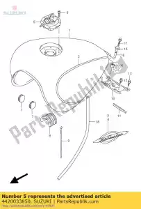 suzuki 4420033850 cap set, tank - Bottom side