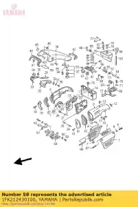 yamaha 1FK212430100 platine, pont - La partie au fond