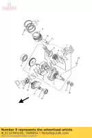 4LS116360100, Yamaha, zuiger (0,50 mm o / s) yamaha ybr 125 2002 2003, Nieuw