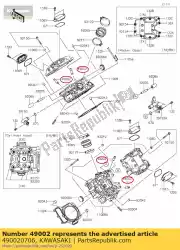 Here you can order the guide-valve from Kawasaki, with part number 490020706: